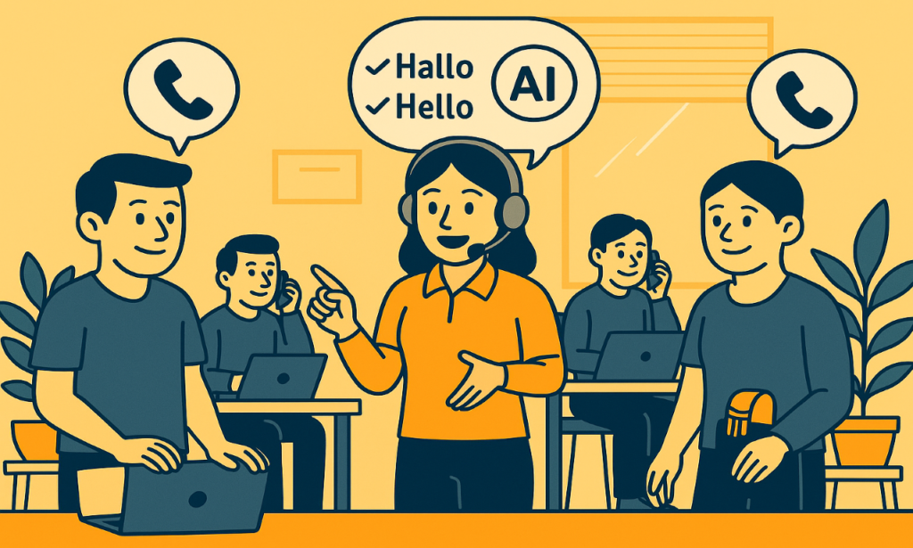 Telefoonservice met AI