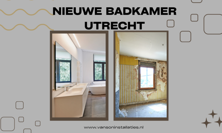 Nieuwe badkamer Utrecht
